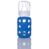 Biberon en verre Weego 120 ml - bleu océan
